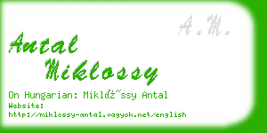 antal miklossy business card